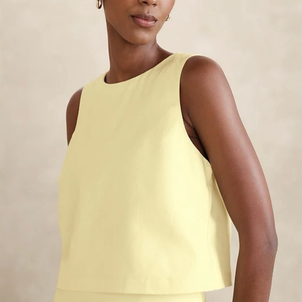 NWT Banana Republic Linen-Blend Tank - L